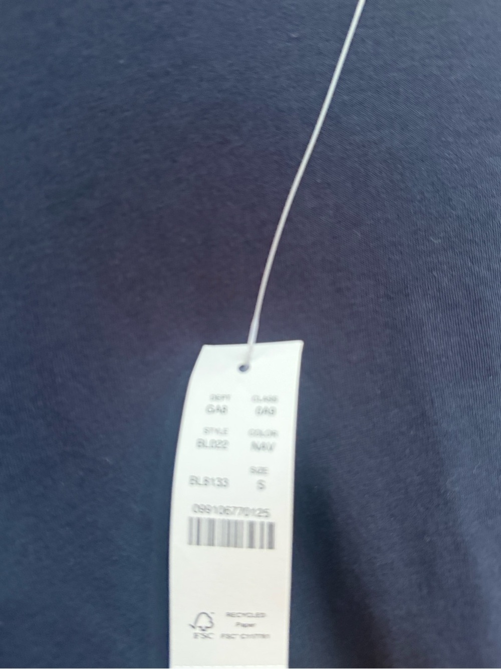 NWT J.Crew Re-Imagined Navy Blue Turtleneck 100% Cotton Size Small - Picture 6 of 8